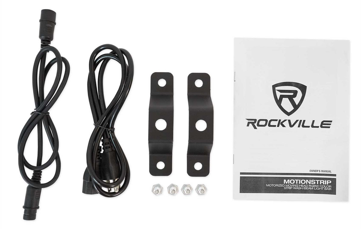 Rockville MOTIONSTRIP Motorized Moving Head RGBW Color Strip Wash\Beam Light Bar