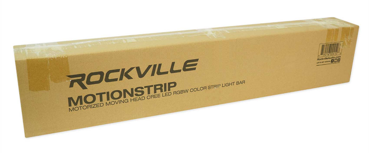 Rockville MOTIONSTRIP Motorized Moving Head RGBW Color Strip Wash\Beam Light Bar