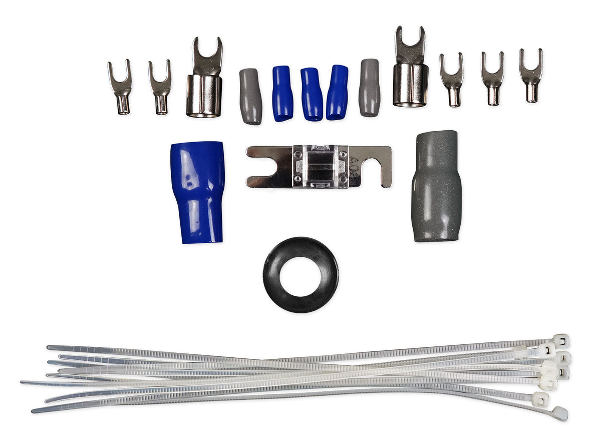 Rockville RMWK4 4 AWG Gauge Waterproof Marine Amplifier Install Wire Kit