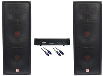 (2) RSG12.28 Dual 12" 2000W PA Speakers + XGA-5000 Amplifier + Cables