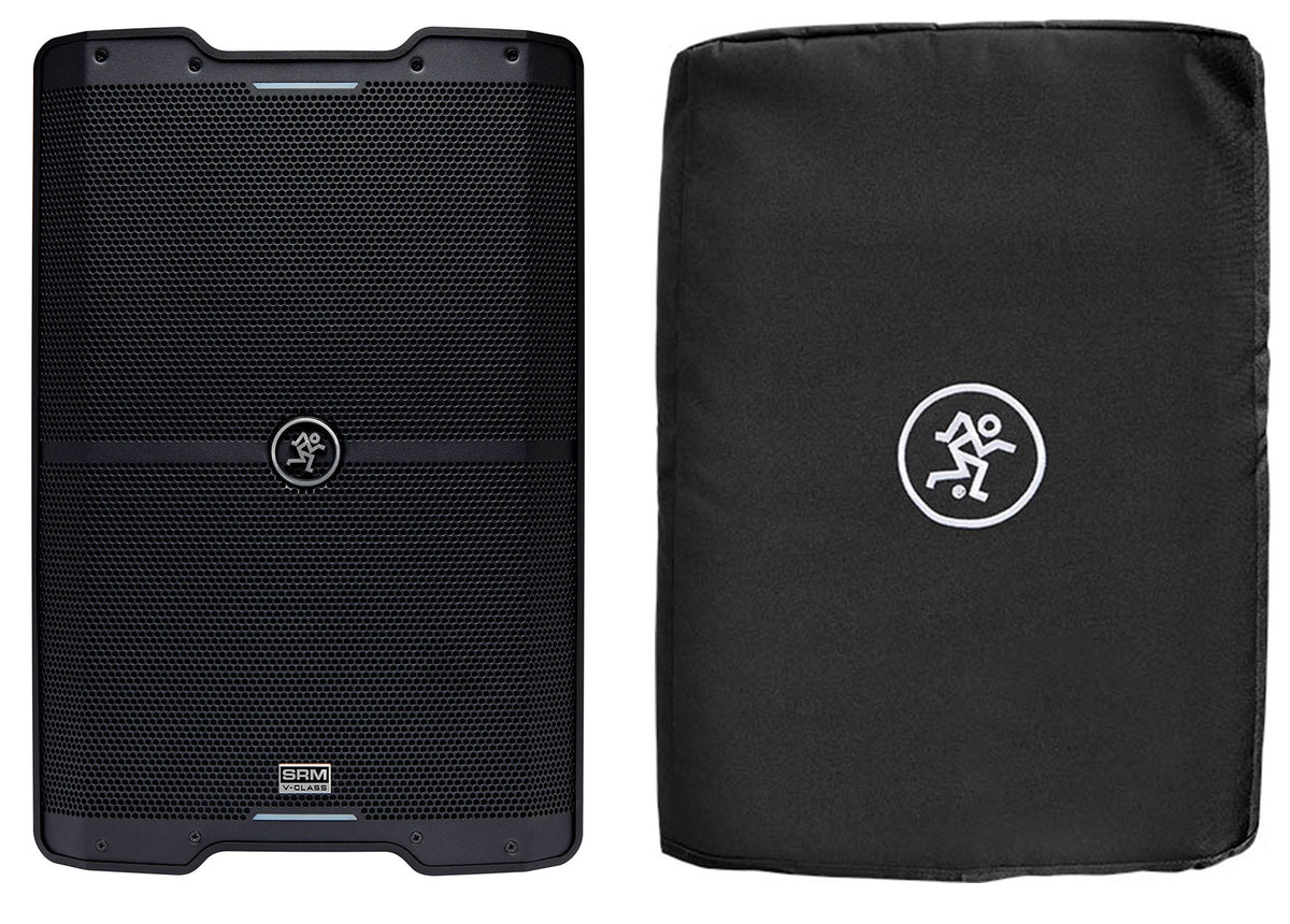 Mackie SRM210 V-Class 10” 2000 Watt Powered PA DJ Speaker w/Bluetooth+Cover