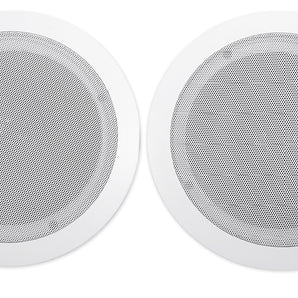2) Rockville CC65T White 6.5" Commercial 70v Ceiling Speakers For Restaurant