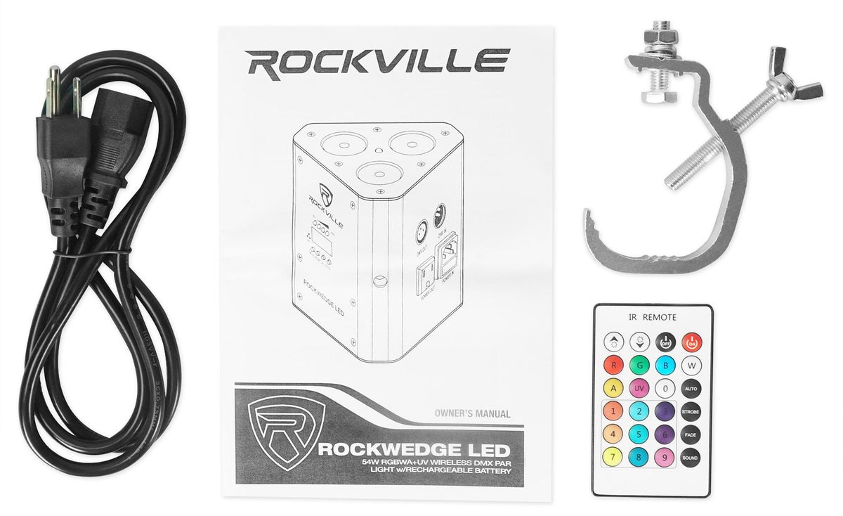 RockWedge LED 10-Pack + ROCKFORCE W4 Controller Bundle