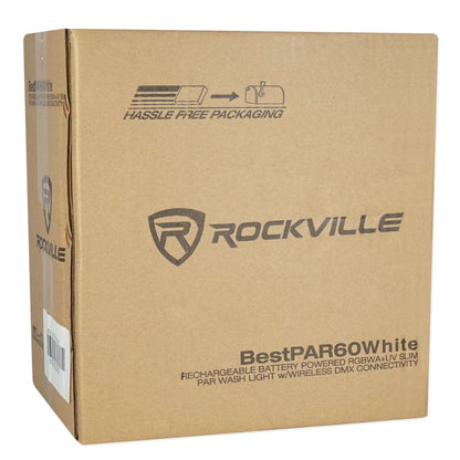 BEST PAR 60 White 12-Pack + ROCKFORCE W4 DMX Controller Bundle