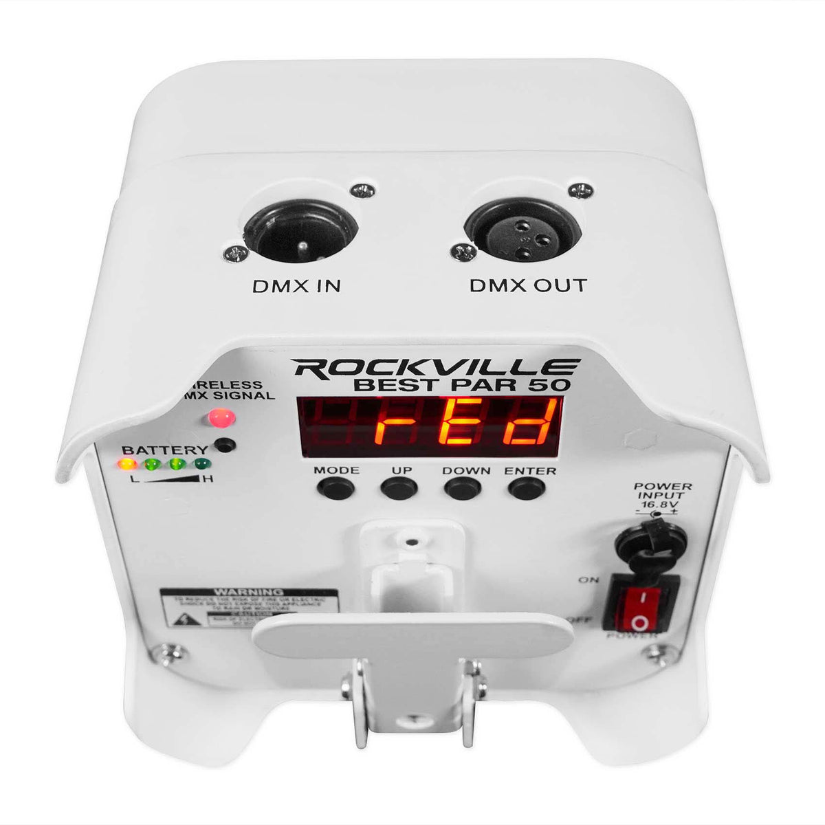 (2) BEST PAR 50 Battery Wash Lights Wireless DMX+384 Channel Controller
