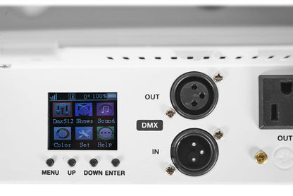 (2) BEST PAR 60 Battery Wash Lights Wireless DMX+384 Channel Controller