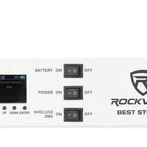 (2) Rockville BEST STRIP 60 White Light Bars+384 Ch. Wireless DMX Controller