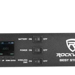 (2) Rockville BEST STRIP 60 Battery Light Bars+384 Ch. Wireless DMX Controller