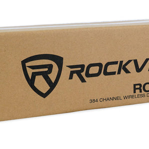 6) Rockville BEST PAR 60 Battery Wash Lights Wireless DMX+384 Channel Controller