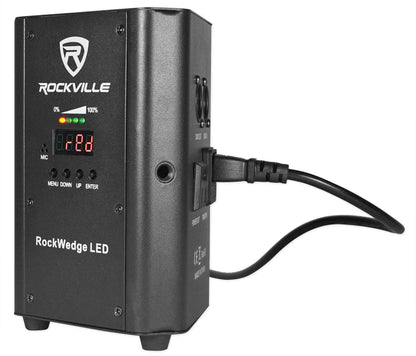 (8) RockWedge LED Battery Lights + 384 Channel Wireless DMX Controller