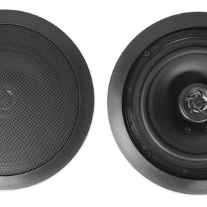 Pair Rockville HC655 Black 6.5" 500 Watt In-Ceiling Home Theater Speakers 8-Ohm