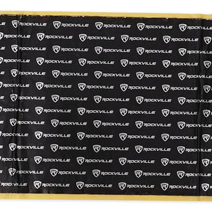 Rockville Rockmat RM12-B 12 Sq Ft Sound Dampening/Deadening Butyl Rubber Car Kit