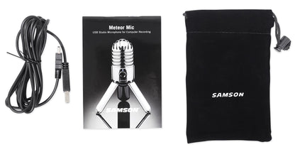 Samson Meteor Mic USB Condenser Podcasting Podcast Recording Desktop Microphone