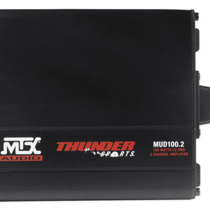 MTX BORVKIT1 (2) Tower Speakers+2-Ch. Amplifier+Bluetooth Control 4 RZR/ATV/UTV