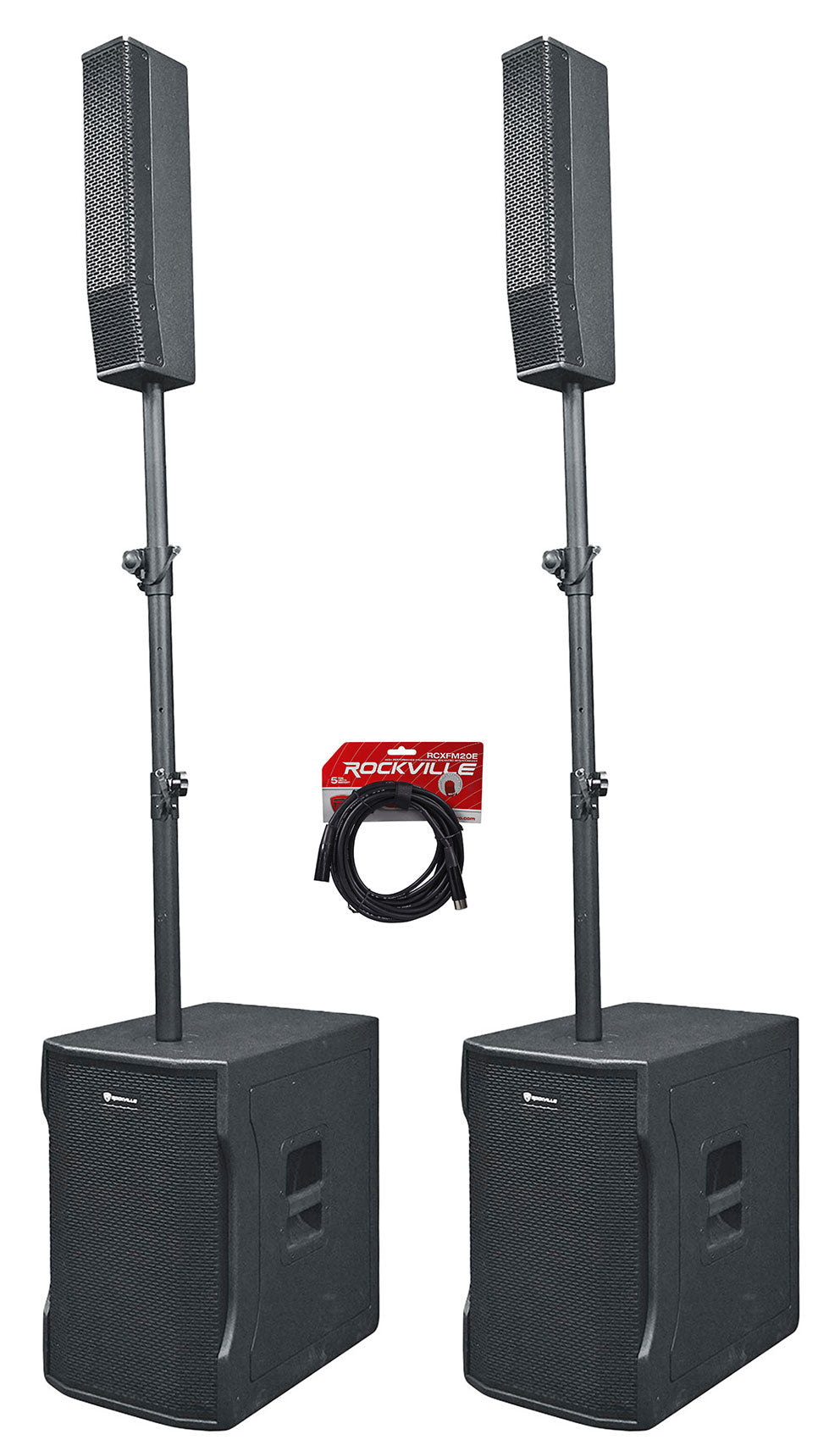 Titan Column 12 2-Pack + XLR Cable Bundle