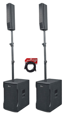 Titan Column 12 2-Pack + XLR Cable Bundle