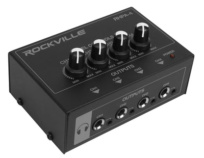 ATH-M50X Studio Headphones & 4-Channel Headphone Amplifier Bundle