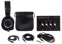 ATH-M50X Studio Headphones & 4-Channel Headphone Amplifier Bundle