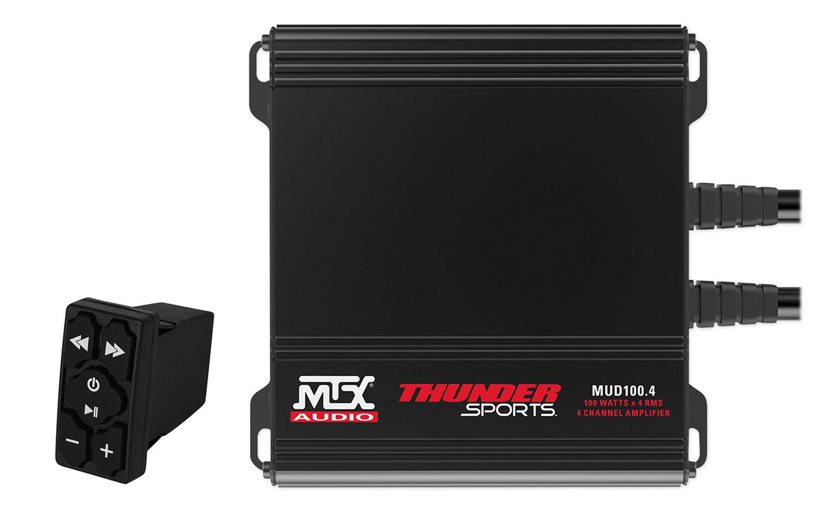 MTX MUD100.4 400w 4-Channel Amplifier+Bluetooth Controller For RZR/ATV/UTV/Cart