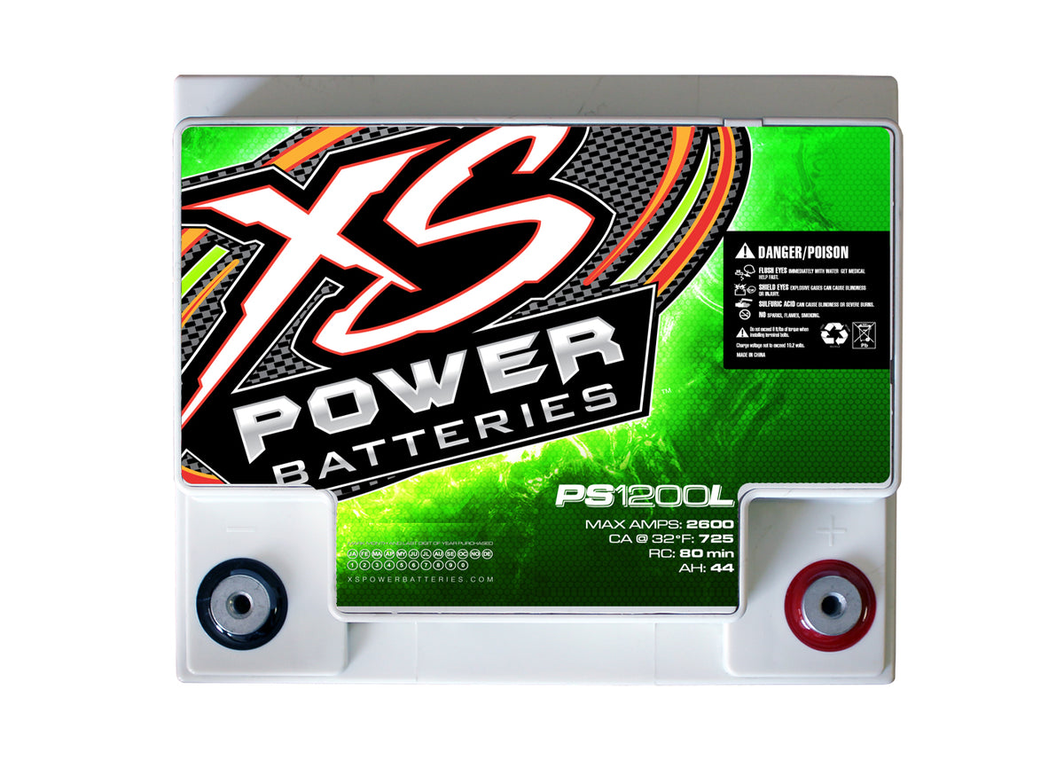 XS Power PS1200L 2600A Amp 12V Power Cell AGM Car Audio Battery 1500W / 3000W
