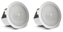 Pair JBL CONTROL 12C/T 3" 15w 70v In-Ceiling Speakers For Restaurant/Bar/Cafe