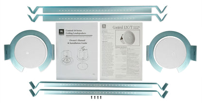 Pair JBL CONTROL 12C/T 3" 15w 70v In-Ceiling Speakers For Restaurant/Bar/Cafe