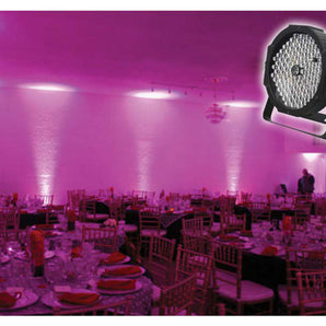 American DJ MEGA FLAT PAK PLUS 8x Mega Par Profile+6' Ft DMX Cables+Travel Bag