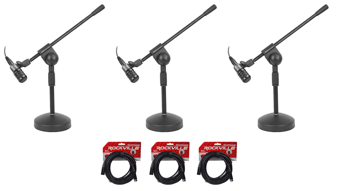 ATM230PK (3) Dynamic Drum Mics + Stands + Mounts + Cables
