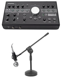 Mackie Big Knob Studio+ Plus Monitor Controller Interface+Microphone+Mic Stand