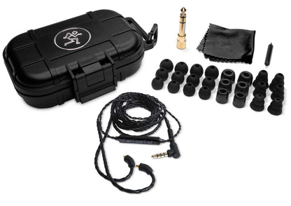 Mackie MP-320 Triple Dynamic Driver Professional In-Ear Monitors+Hard Case