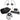 Mackie MP-320 Triple Dynamic Driver Professional In-Ear Monitors+Hard Case