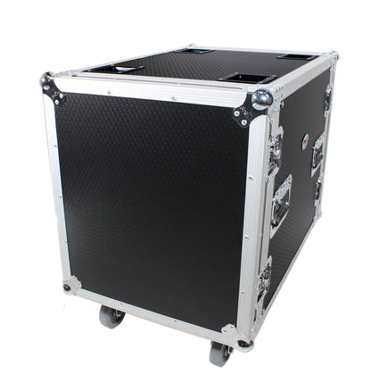 Pro X T-12RSS24 24" Depth Standard 19" 12U Rack Case w/ Wheels
