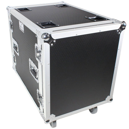 Pro X T-12RSS24 24" Depth Standard 19" 12U Rack Case w/ Wheels