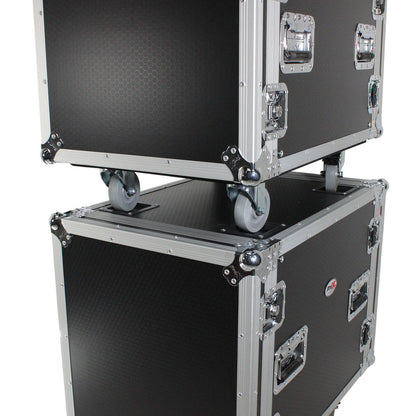 Pro X T-12RSS24 24" Depth Standard 19" 12U Rack Case w/ Wheels