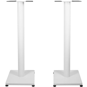 Pair Rockville RS29W 29 inches Steel Bookshelf Speaker/Studio Monitor Stands - White