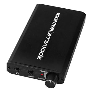 Rockville HeadRock Battery Powered Rechargeable Personal Headphone Amplifier Amp
