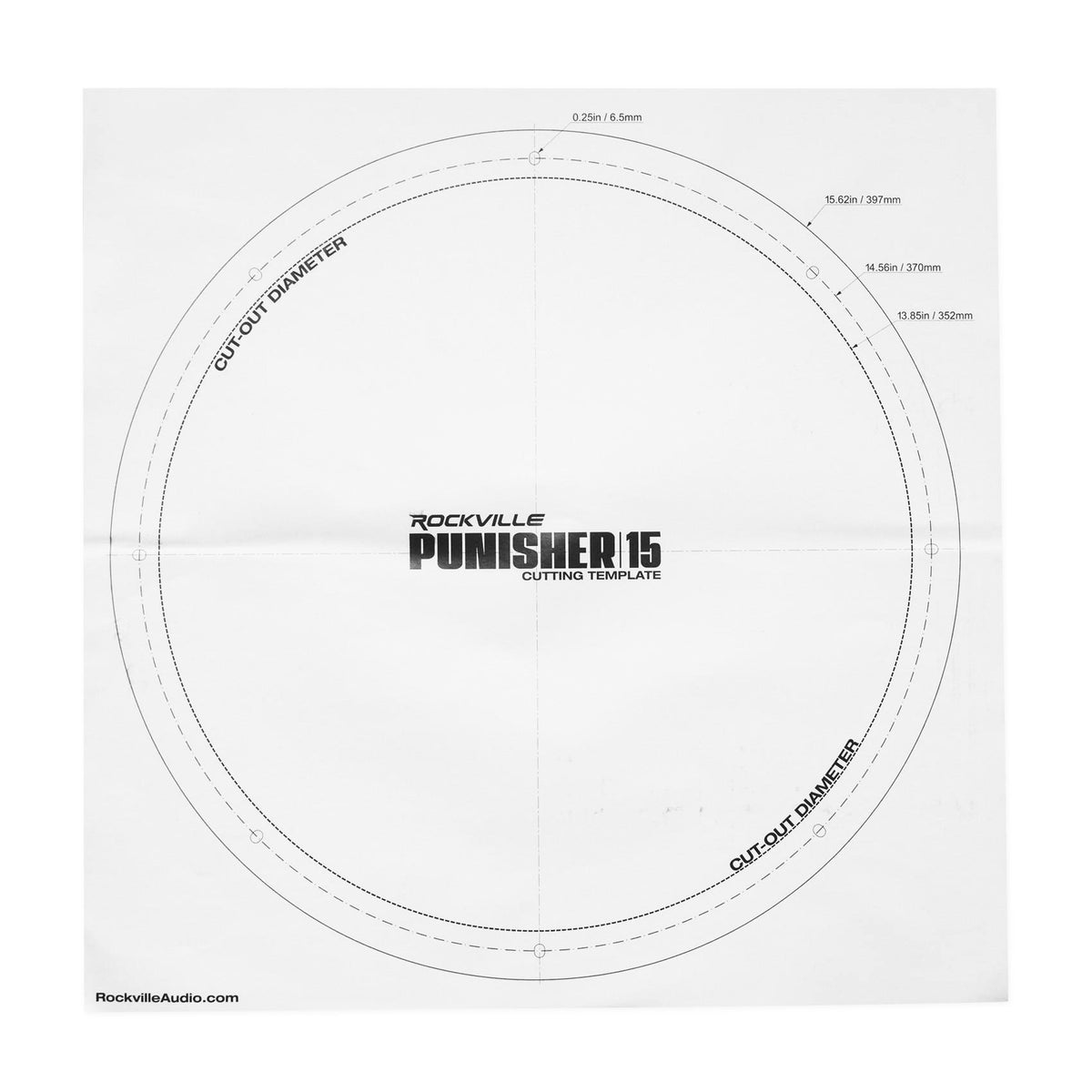 Rockville Punisher 15D1 15" 6000w Competition Car Audio Subwoofer Dual 1-Ohm Sub