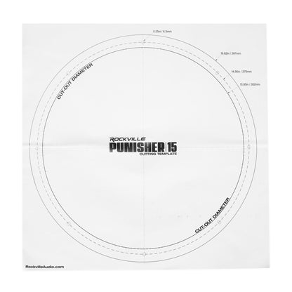 Rockville Punisher 15D1 15" 6000w Competition Car Audio Subwoofer Dual 1-Ohm Sub