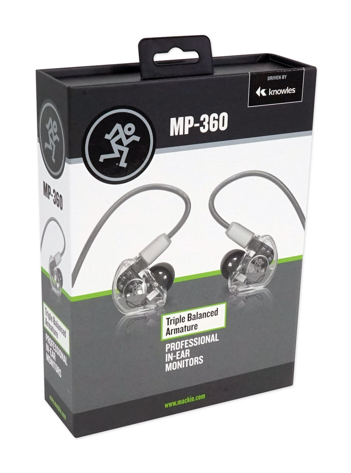 Mackie MP-360 Triple Balanced Armature Professional In-Ear Monitors+Hard Case