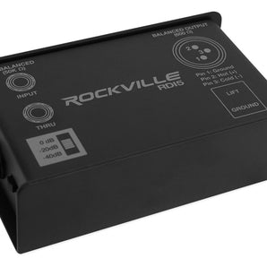 Rockville RDI5 DI Box Converts Guitar/Instrument Signal to Balanced Line Level