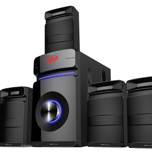 Rockville HTS45 600w 5.1 Channel Bluetooth Home Theater Audio System+Subwoofer