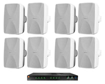 JBL CSMA280 Commercial/Restaurant Amplifier Amp+(8) White 5.25" Wall Speakers