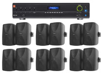 JBL VMA1240 Commercial/Restaurant 70v Bluetooth Mixer/Amplifier+12 Wall Speakers