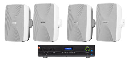 JBL VMA1120 Commercial/Restaurant Bluetooth Mixer/Amplifier+(4) Wall Speakers