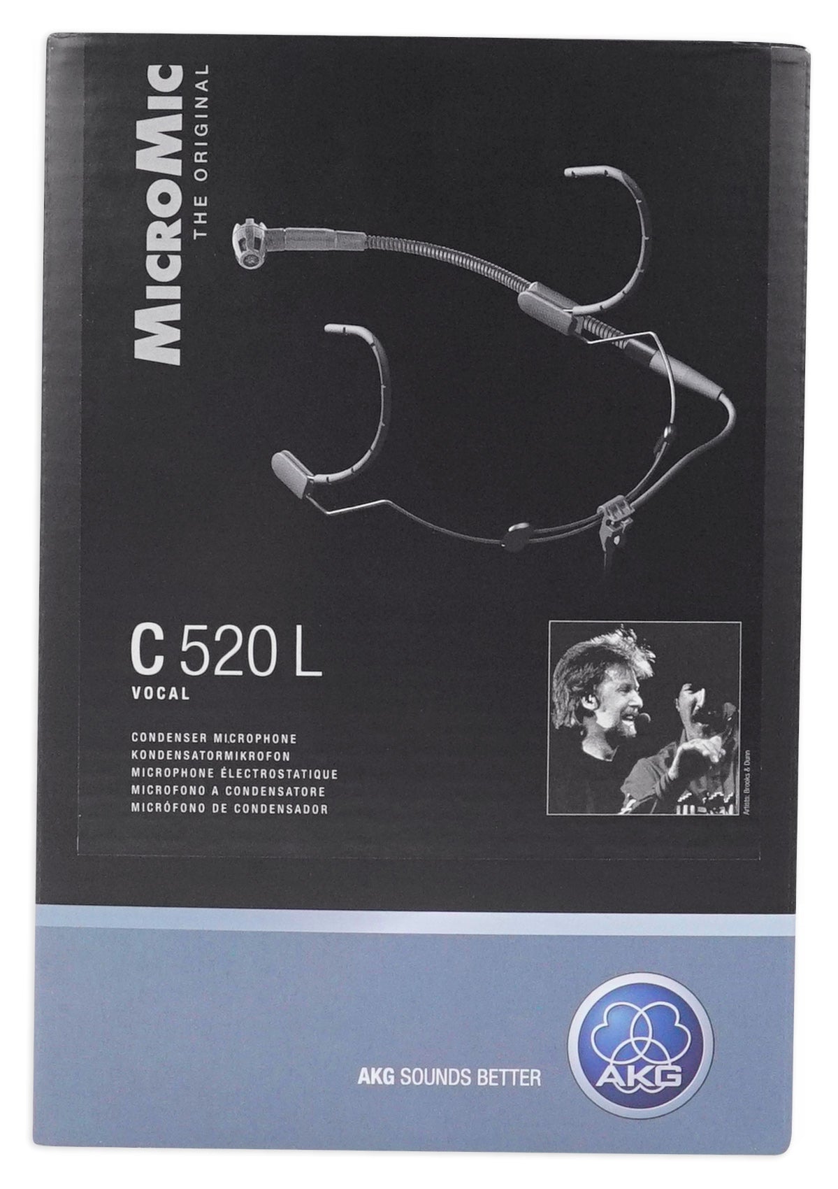 AKG C520 L Headset Microphone Vocal Condenser Mic For Speeches, Presentations