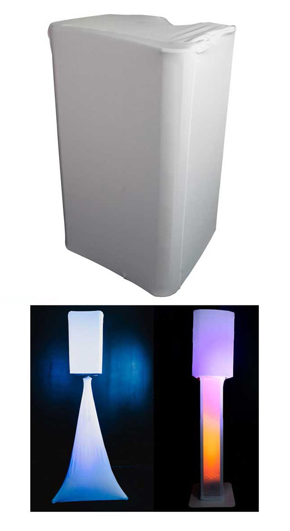 Rockville RSC128W White 12 inch PA DJ Speaker Cover Scrim For Wedding Church Club