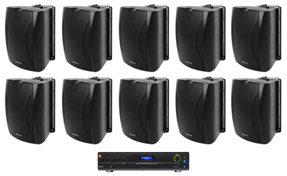JBL VMA1120 Commercial 70v Bluetooth Amplifier+10 Wall Speakers For Restaurant
