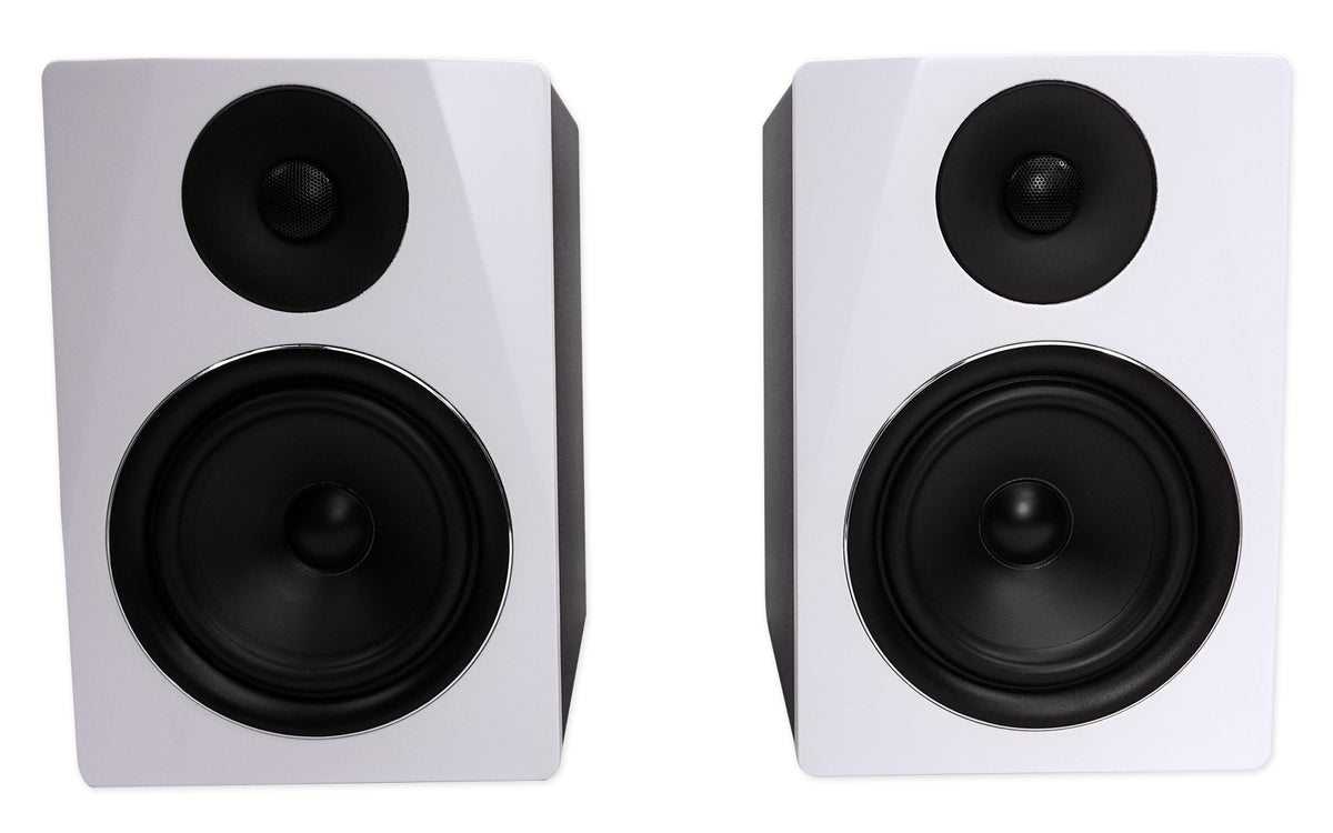 APM6W 6.5" 350 Watt USB Studio Monitor Speakers+Black 29" Stands