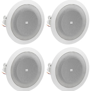 (4) JBL 8124 4" Full Range Commercial 70V/100V 6w Ceiling Speakers 4 Restaurant