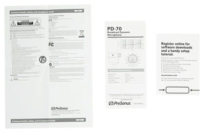 Presonus PD-70 Dynamic Cardioid Broadcast Mic Podcast Recording Microphone